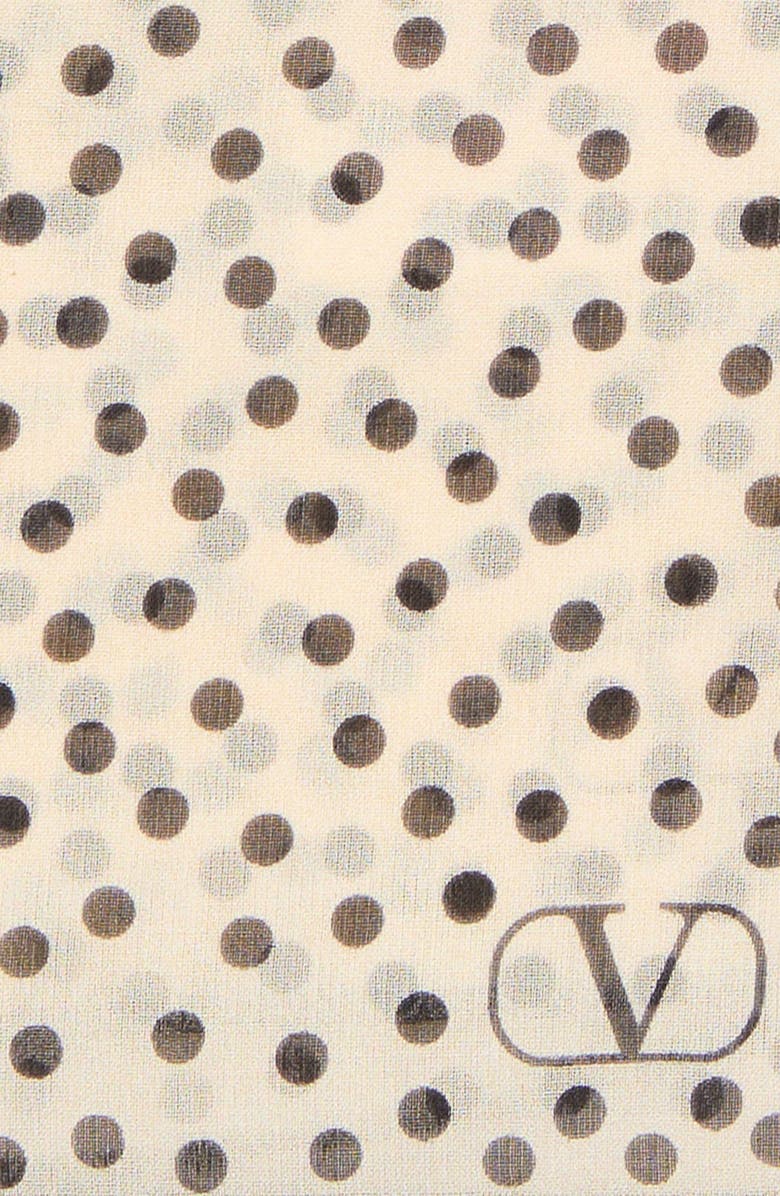 Valentino Garavani Qulitie 67 Square Silk Scarf, Alternate, color, Bianco/ Blue