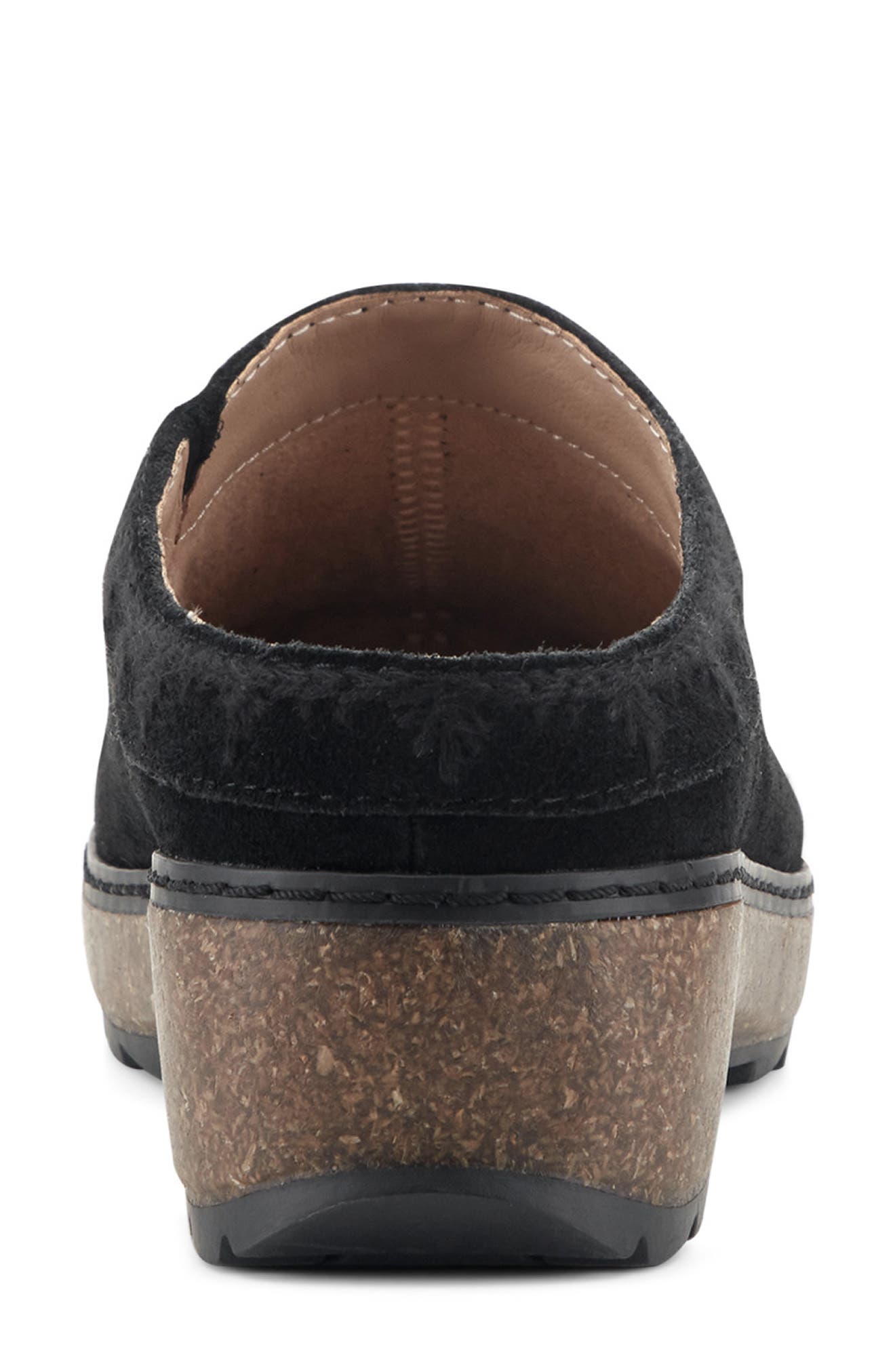 Kamona Clog, Alternate, color, BLACK SUEDE
