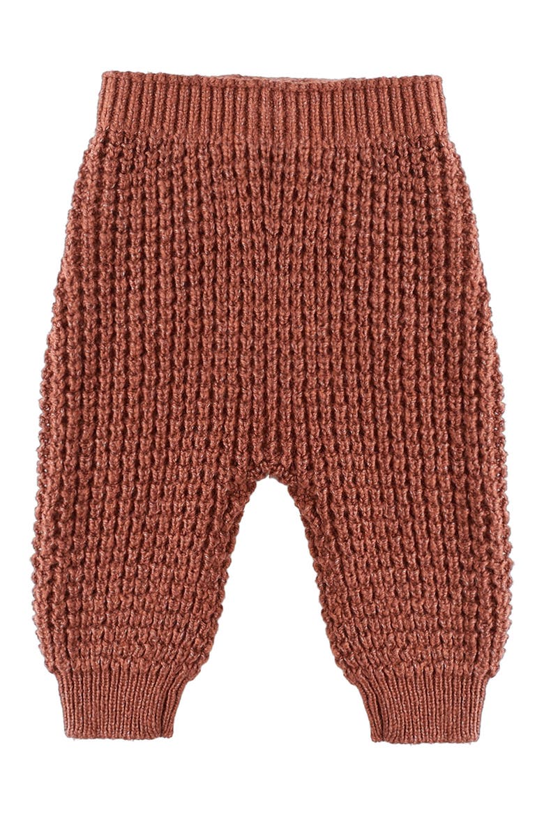 Kids' Chunky Knit Pants, Main, color, CRANBERRY