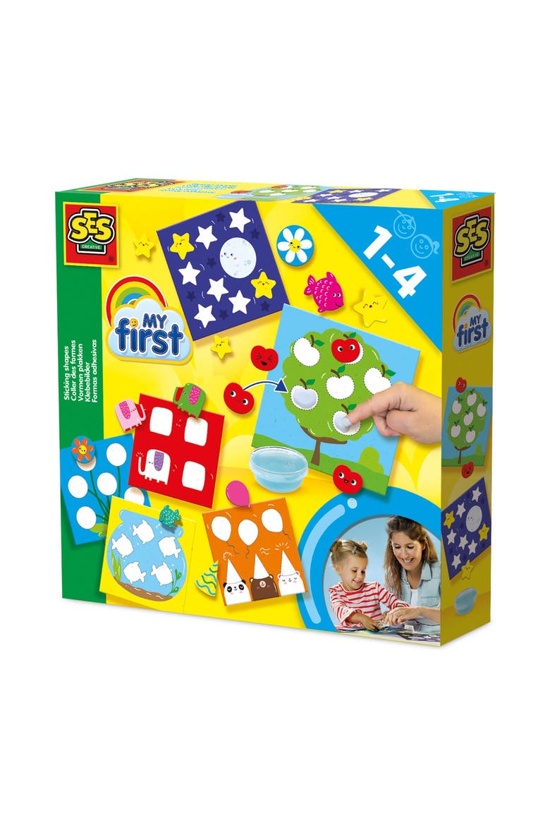 My First Sticking Shapes, Shape Placing Activity, Kids 1+, Main, color, Multicolored