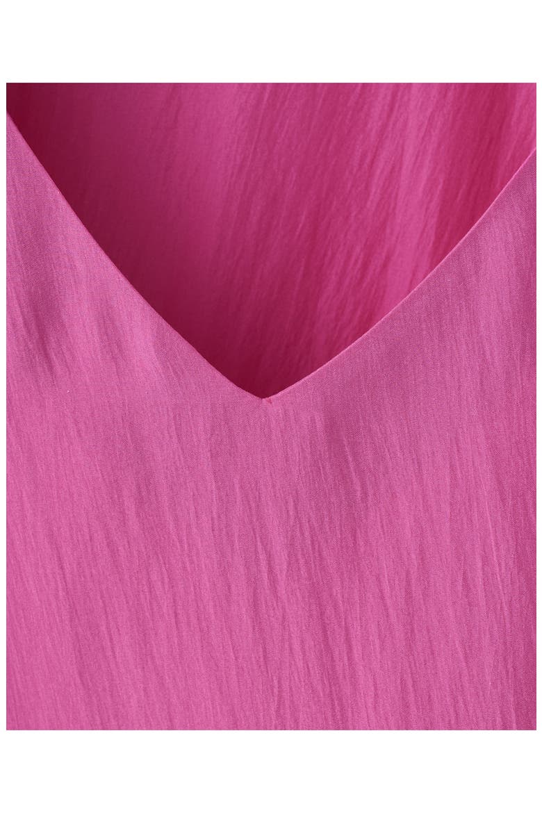 Puff Sleeve Silk Nightgown, Alternate, color, FUCHSIA