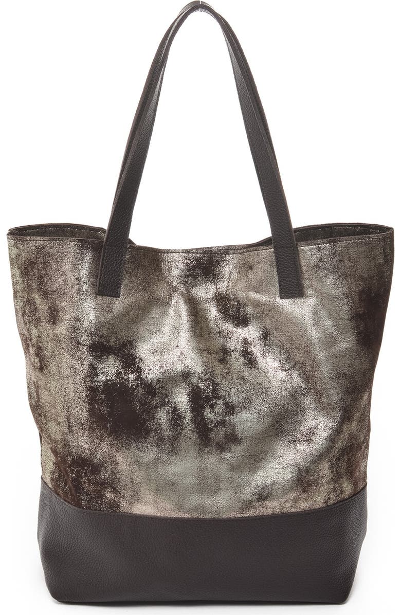 CARLA MANCINI Keria Metallic Leather Tote, Alternate, color,