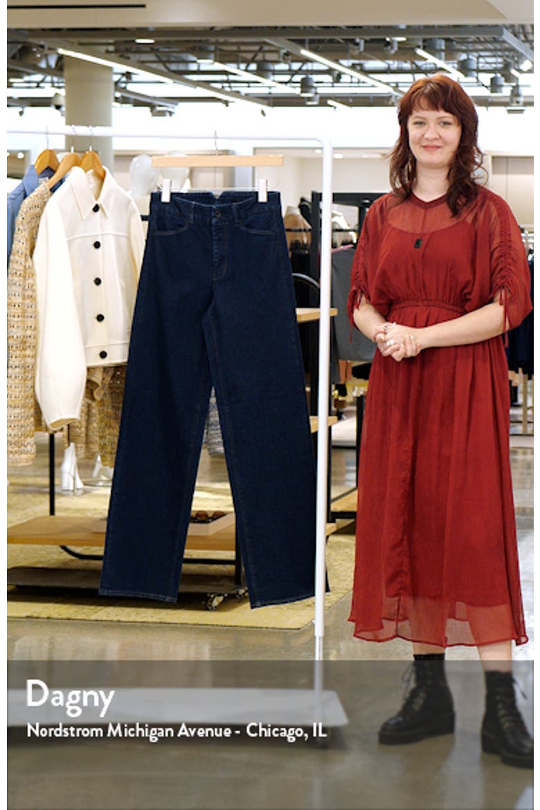 Sasha Notch Back High Waist Wide Leg Trouser Jeans video