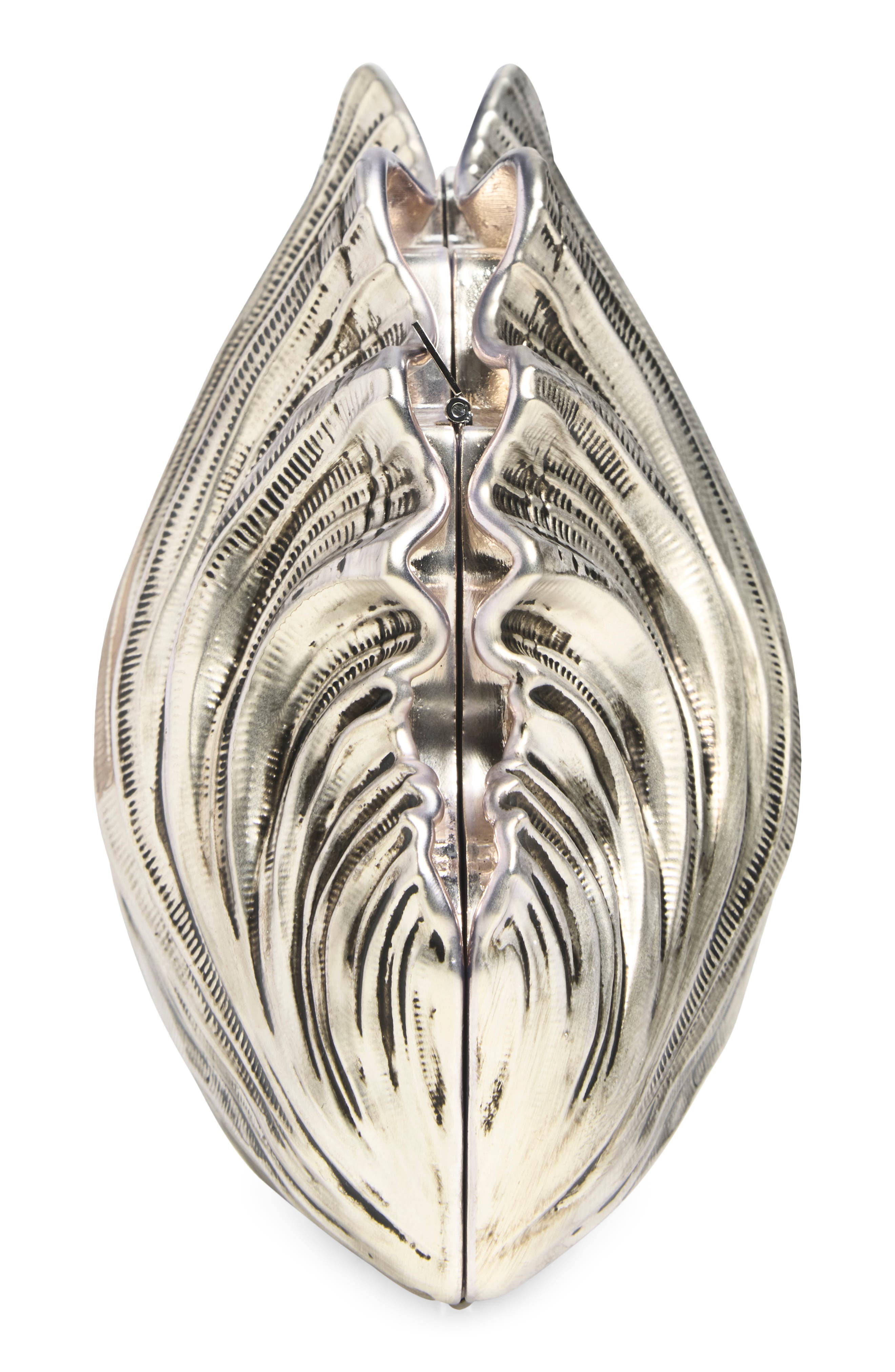 Shell Clutch, Alternate, color, SILVER 910