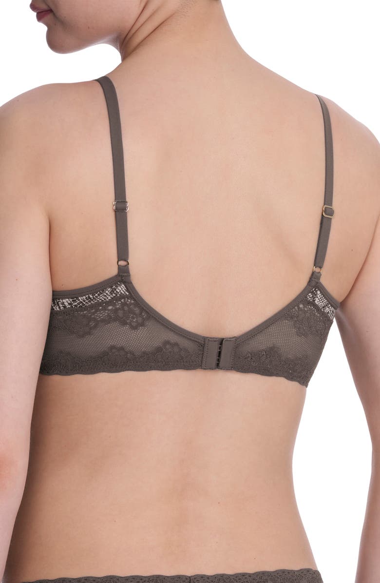 Natori Bliss Perfection Comfort T-Shirt Bra, Alternate, color, Charcoal Python