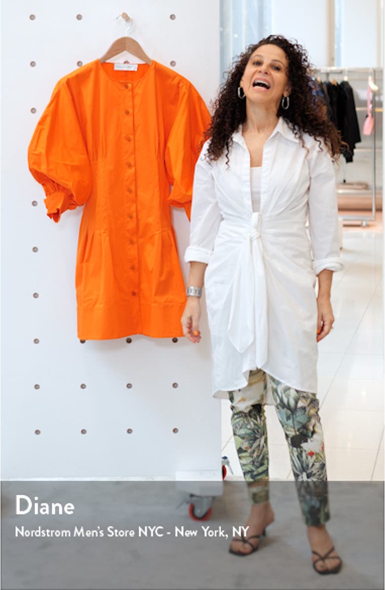 Pleated Poplin Minidress, sales video thumbnail