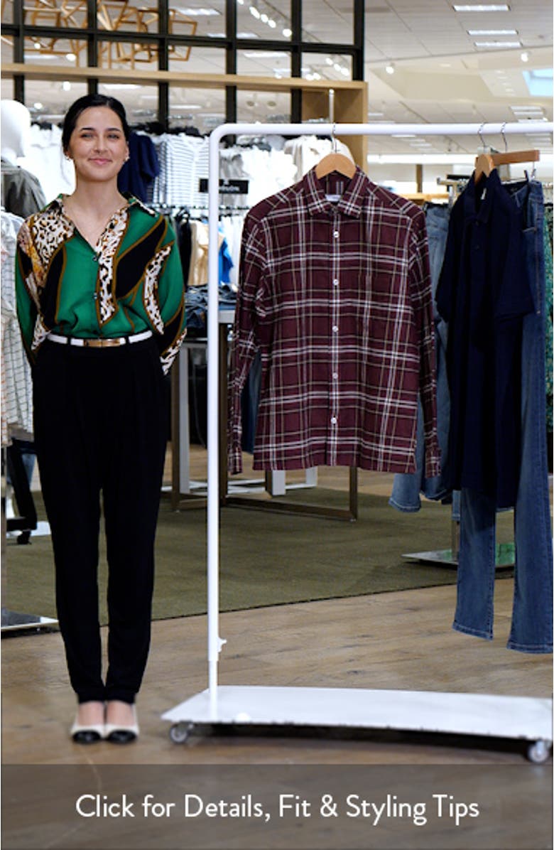 Plaid Cotton Flannel Button-Up Shirt, sales video thumbnail