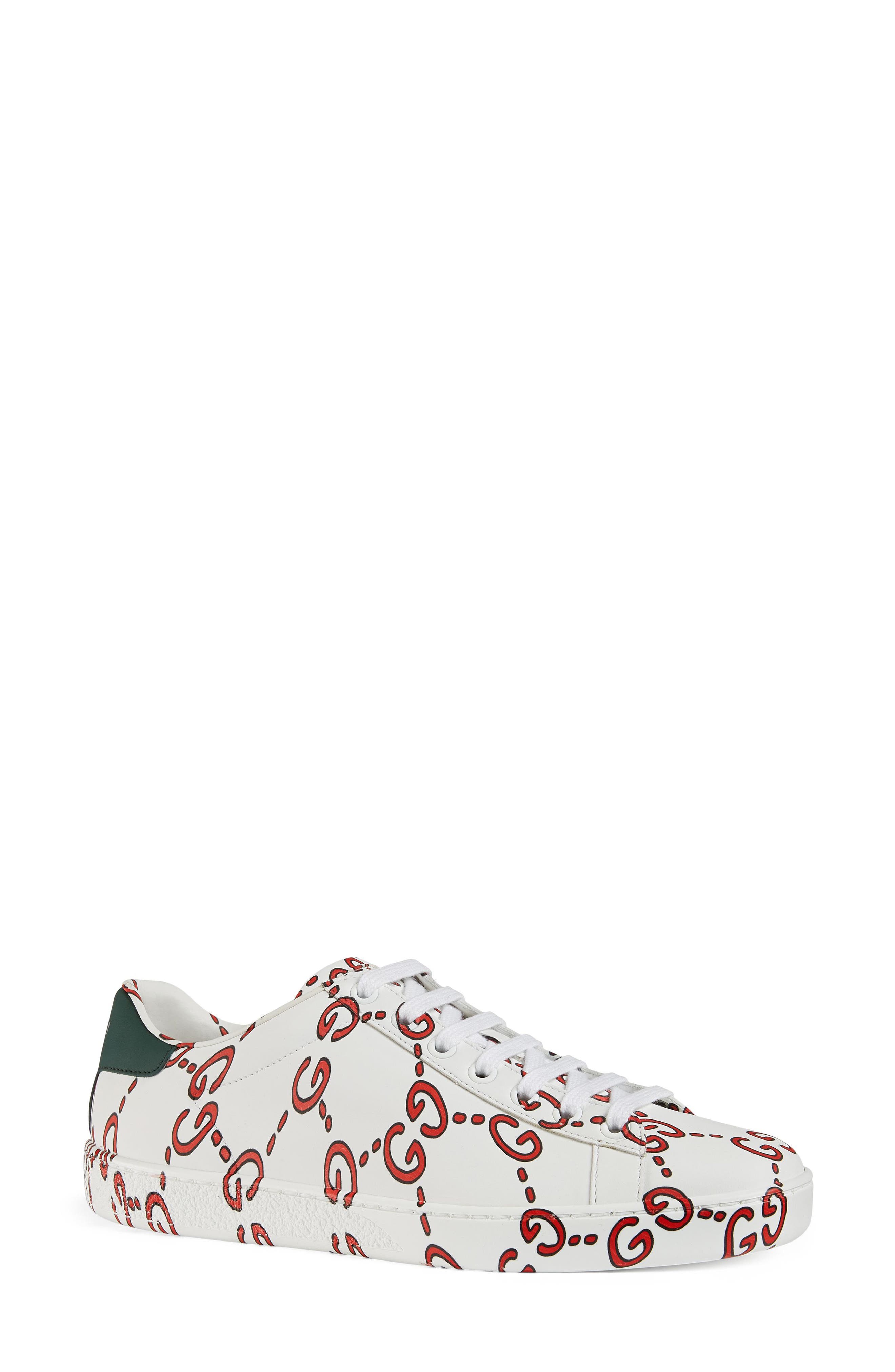 Gucci New Ace GG Supreme Logo Sneaker, Main, color, 