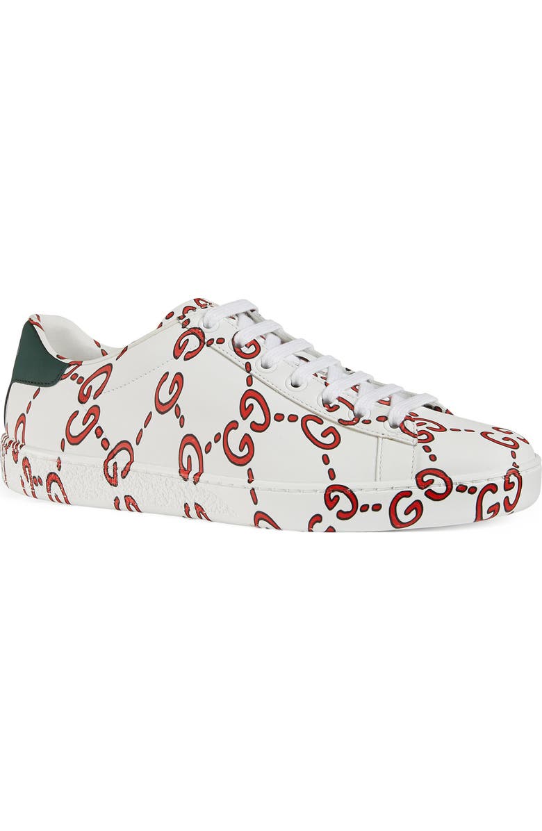 Gucci New Ace GG Supreme Logo Sneaker, Main, color,