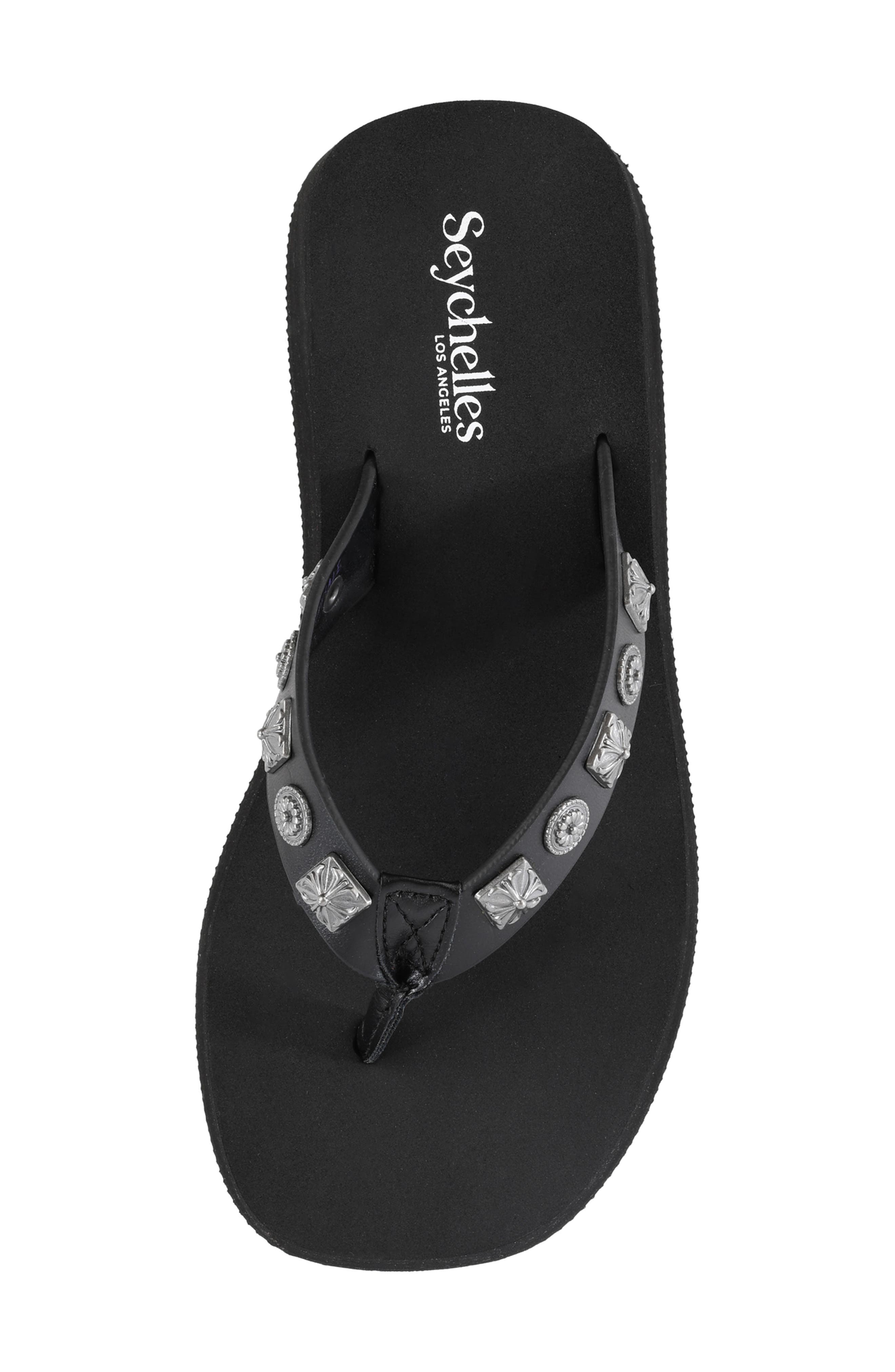 Skyscraper Platform Flip Flop, Alternate, color, BLACK