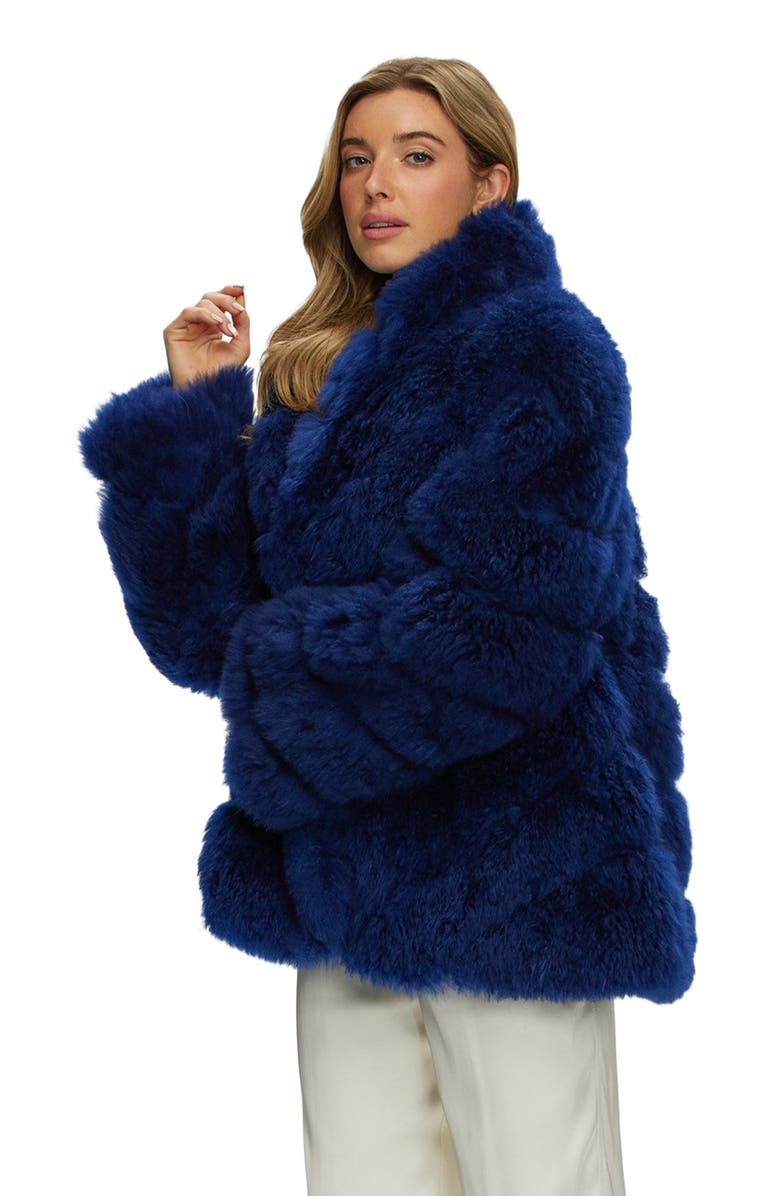 GORSKI Select Cashmere Goat Diagonal Jacket, Alternate, color, Royal Blue