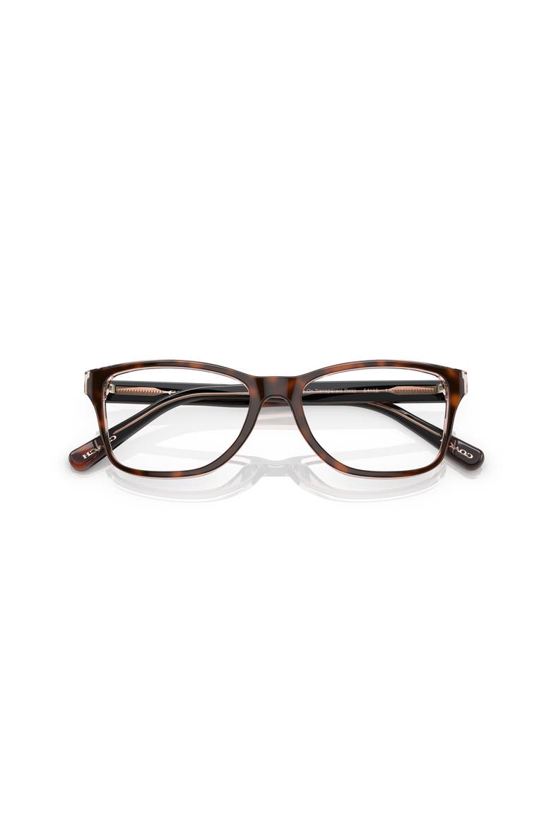 52mm Rectangular Optical Glasses, Alternate, color, TORTOISE