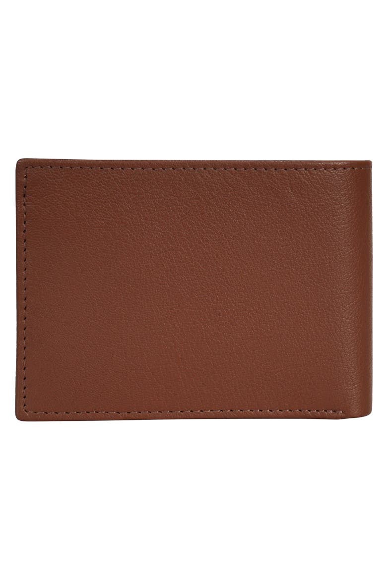 Onyx ID Flap Leather Bifold Wallet, Alternate, color, BROWN