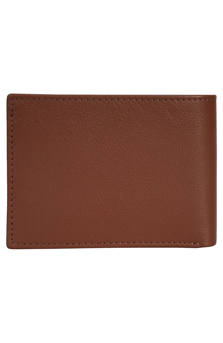 CHAMPS Onyx ID Flap Leather Bifold Wallet, Alternate, color, Brown
