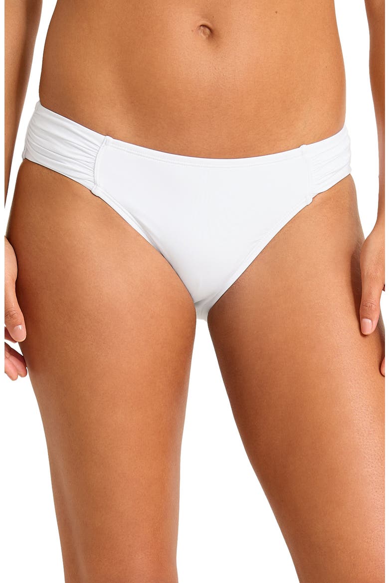 Pearl Hipster UPF 50+ Bikini Bottoms, Main, color, WHITE