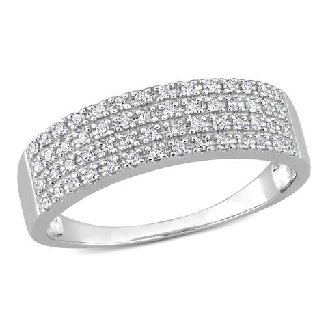 Diamond Pave Anniversary Band Ring