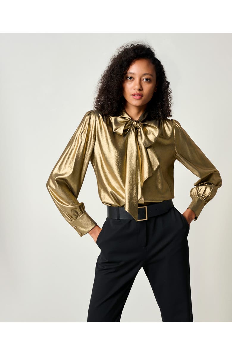 Lilysilk Bow Tie Silk Blouse, Alternate, color,