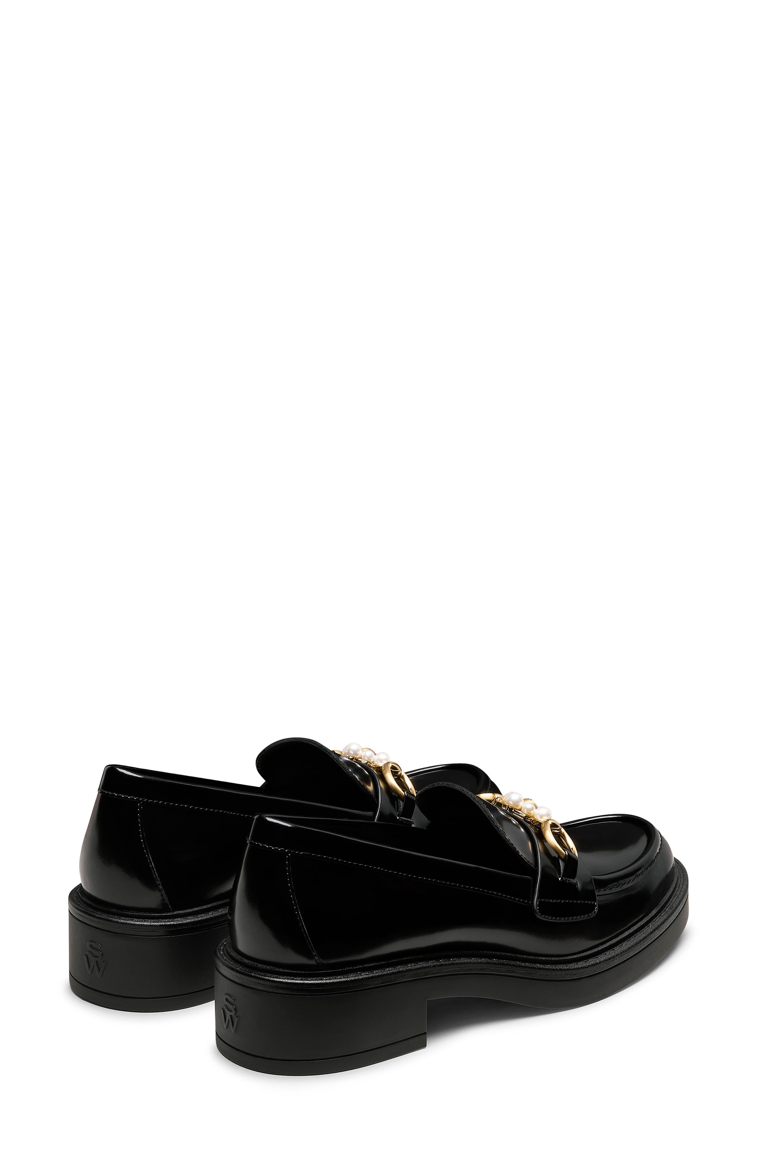 Stuart Weitzman Socharming Loafer, Alternate, color, Black