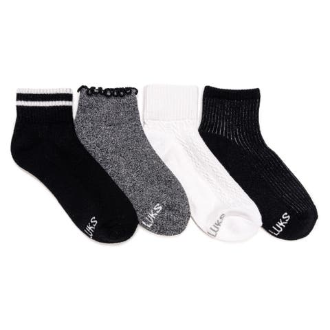Dream Step Mini Crew Socks, 4 Pair Pack