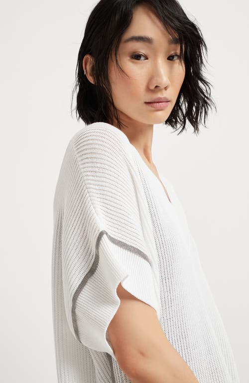 Brunello Cucinelli Monili-trim T-shirt In White