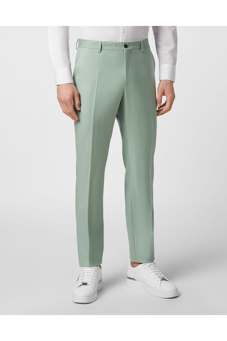 Trousers Gigolò Fit Men, Main, color, turquoise