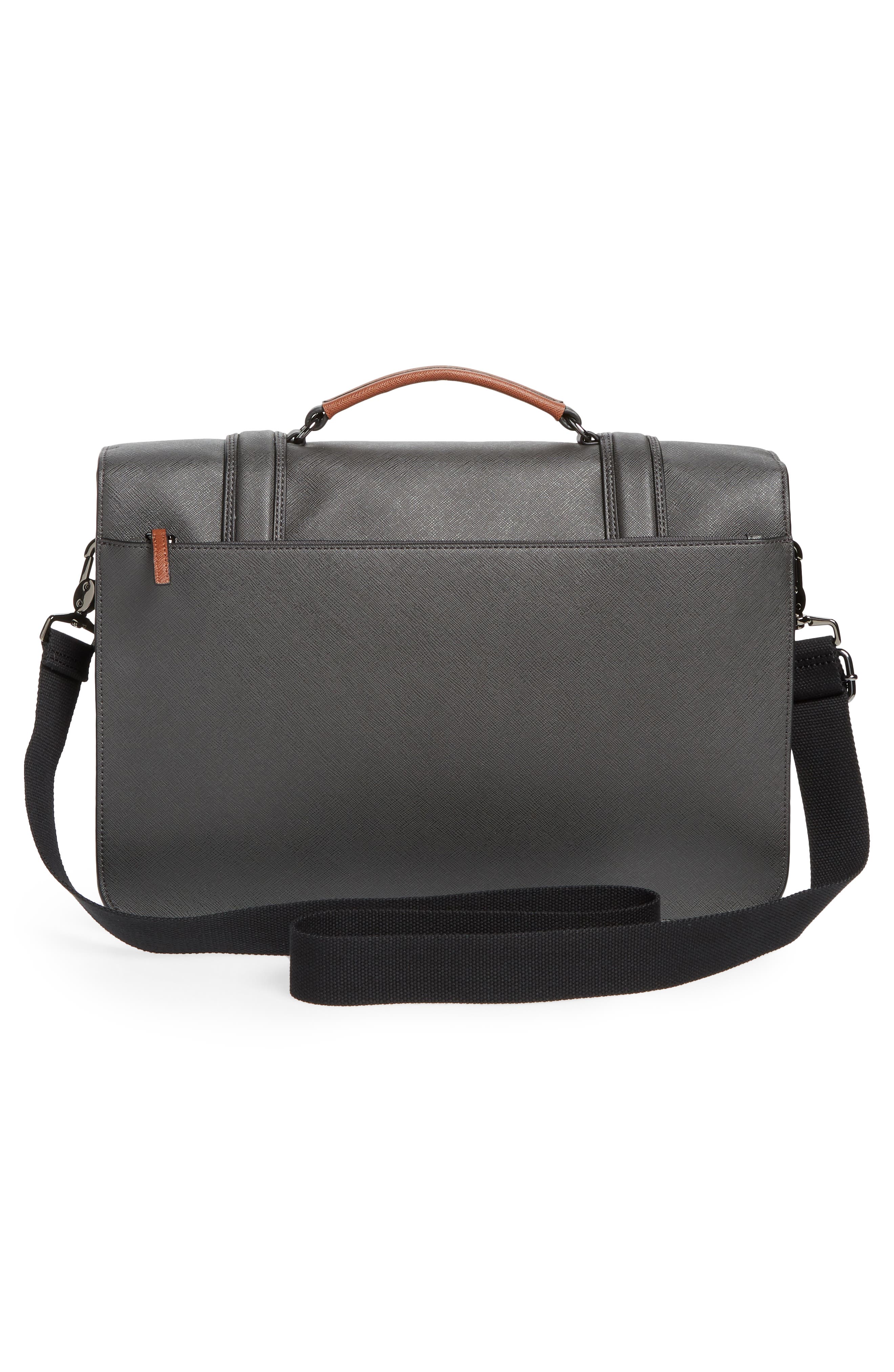 Ted Baker London Crossgrain Messenger Bag, Alternate, color, 