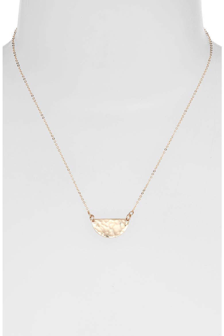 Half Moon Pendant Necklace, Alternate, color, 14K GOLD FILL