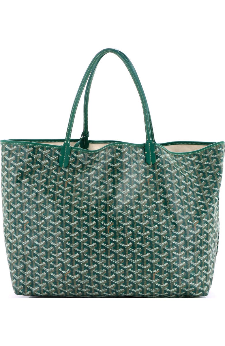 Pre-Owned Goyard Saint Louis Tote Claire Voie Coated Canvas GM, Main, color, Green