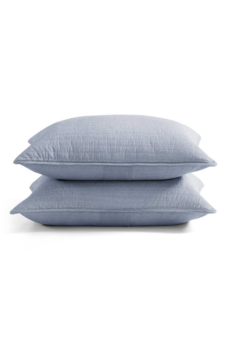 Tommy Hilfiger Christopher Texture Quilt & Shams Set, Alternate, color, White/ Dark Night Navy