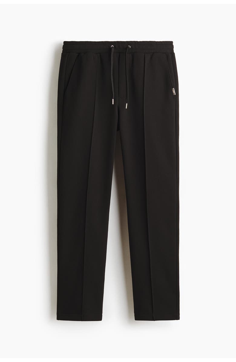 H&M Regular Fit Tailored Joggers, Main, color, Black