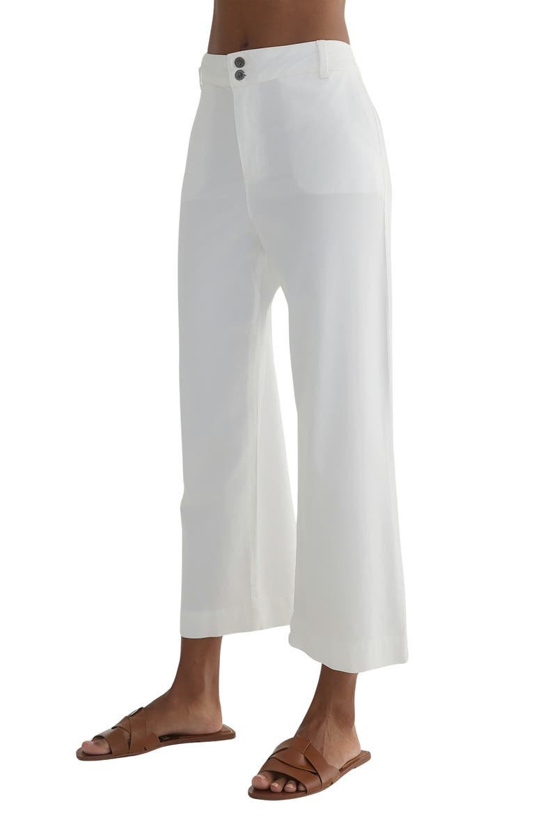 Bella Dahl Saige Wide Leg Crop Pants, Alternate, color, White