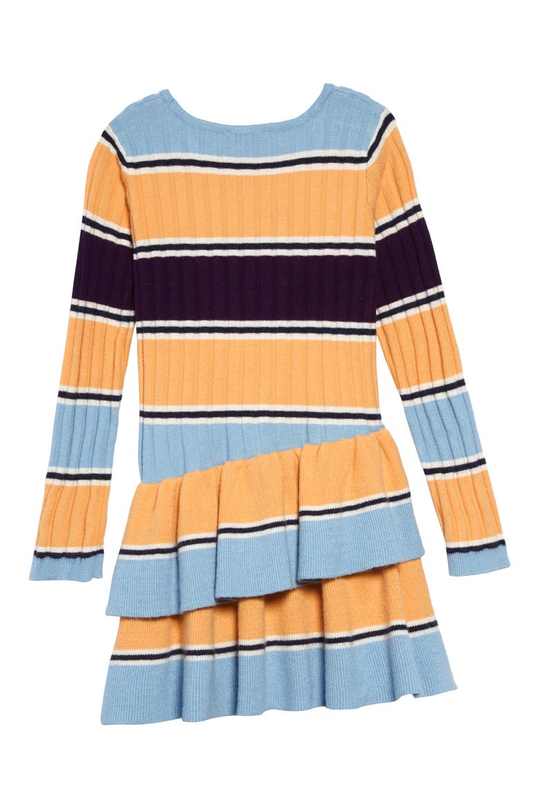 Maisie Stripe Rib Sweater Dress, Alternate, color, STRIPE
