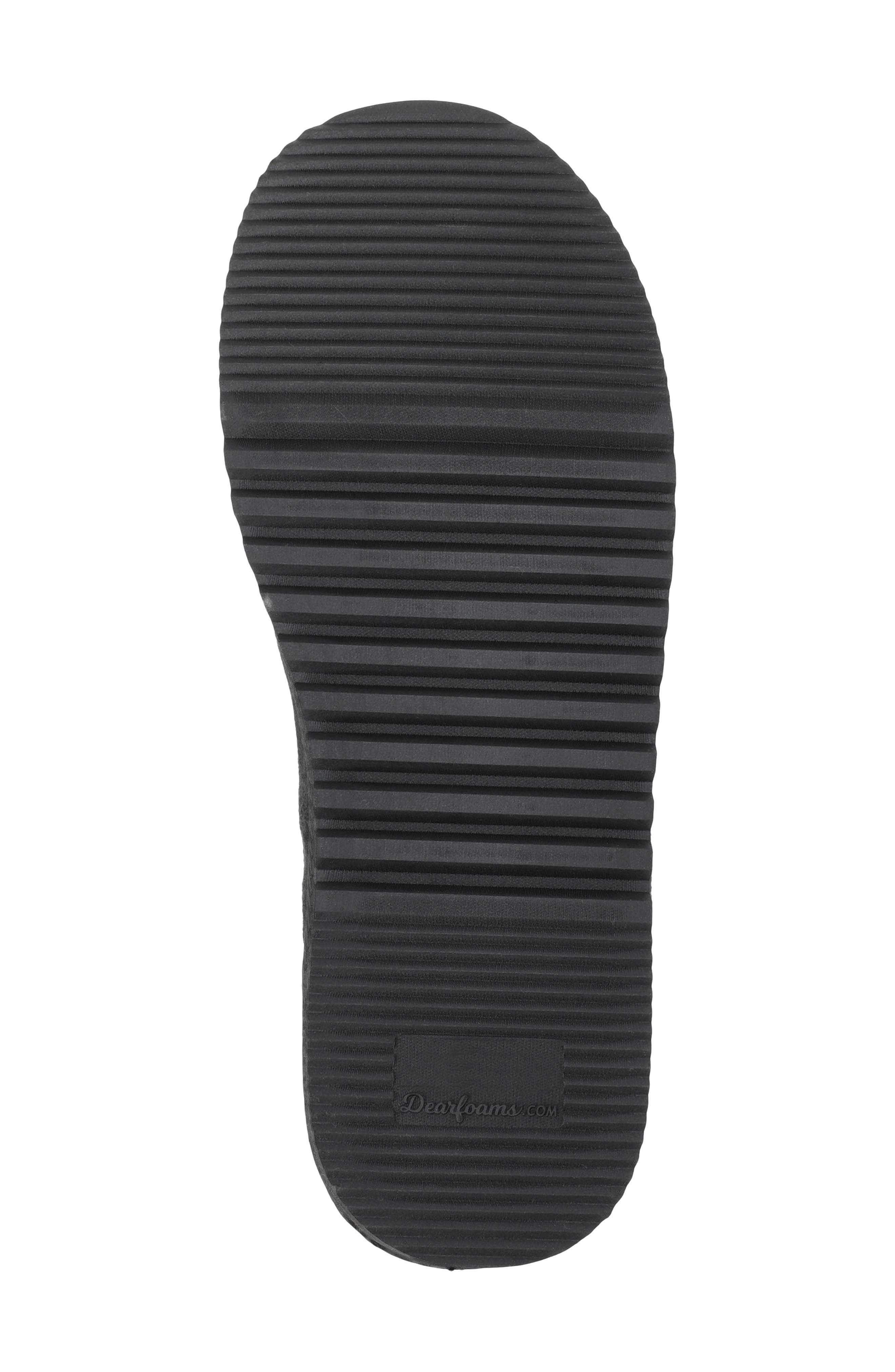 Fenway Scuff Slipper, Alternate, color, BLACK