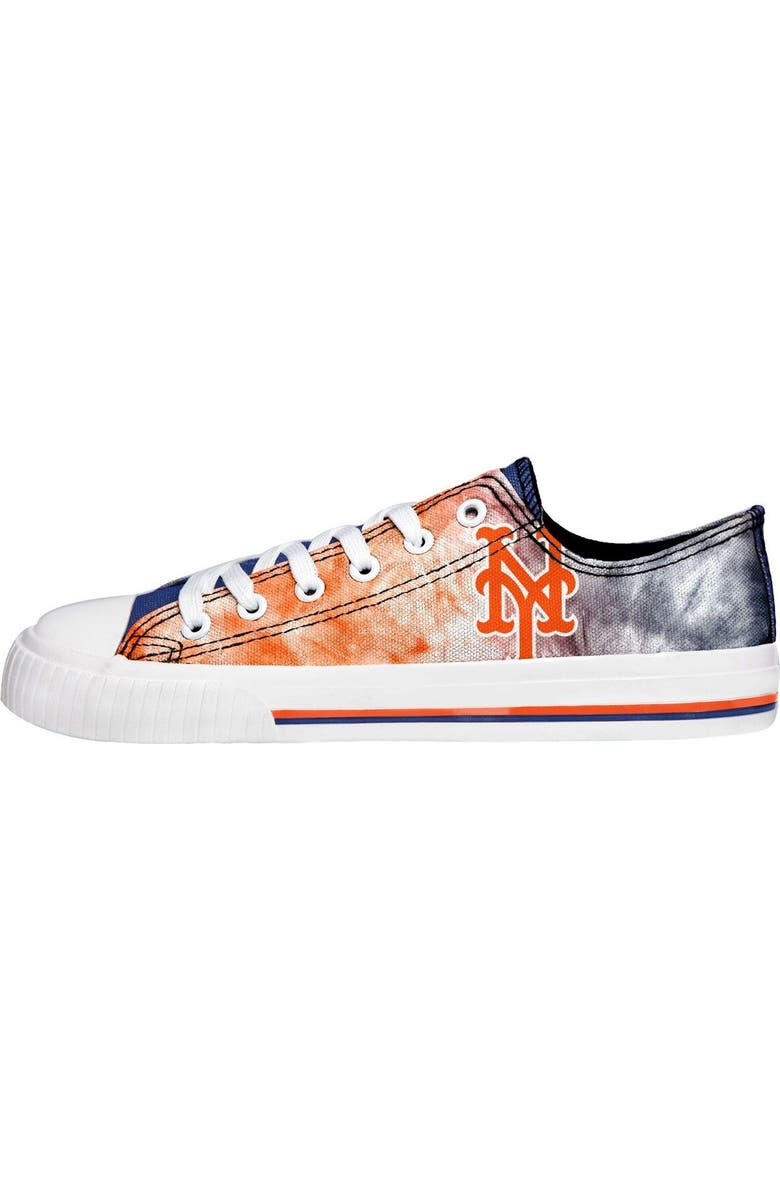 FOCO Women's FOCO New York Mets Big Logo Tie-Dye Canvas Sneakers, Alternate, color,