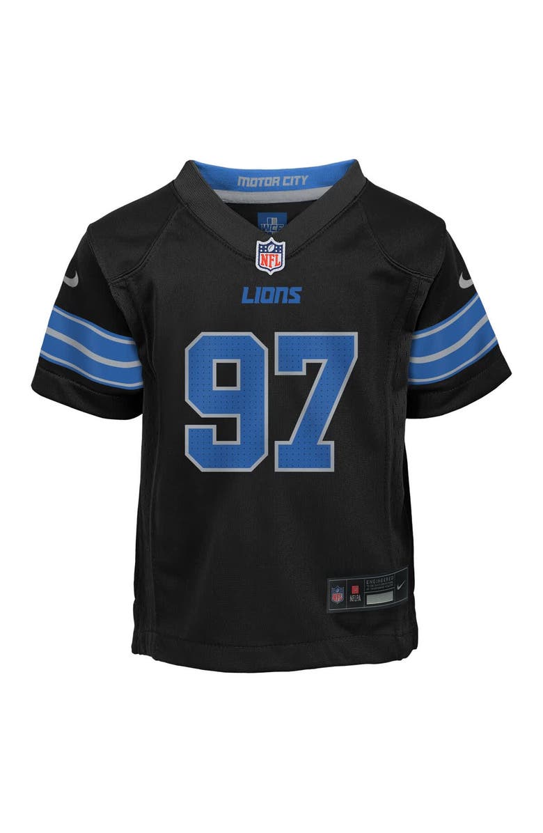 Nike Preschool Nike Aidan Hutchinson Black Detroit Lions Alternate Player Game Jersey, Alternate, color, Black
