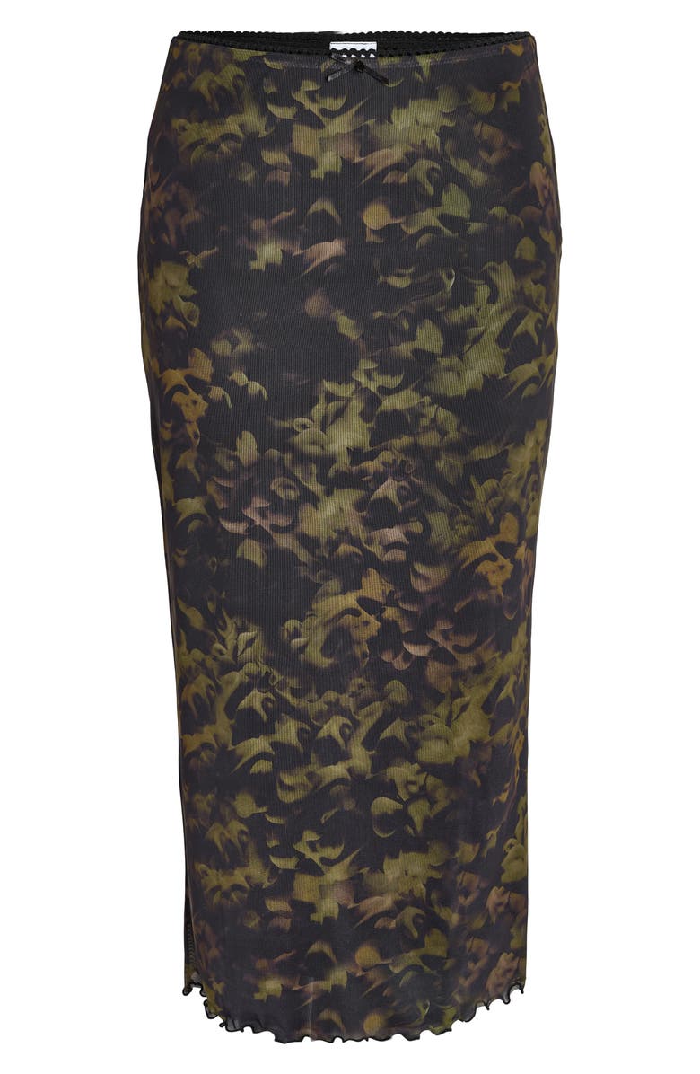 Noisy may Lucia Printed Mesh Maxi Skirt, Alternate, color,