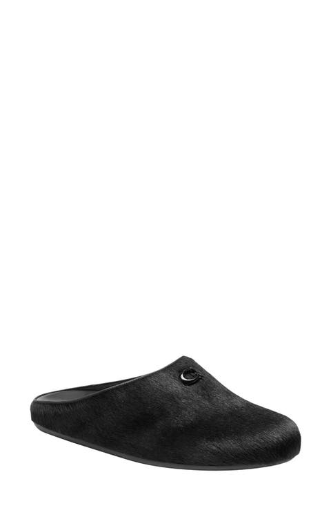 Sculpted C Genuine Calf Hair Mule