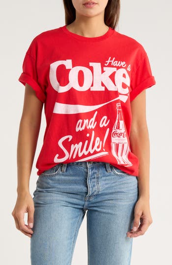 Junk Food Have A Coke Cotton Graphic T-shirt In Red