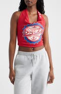 BOYS LIE Sporty Spice Graphic Halter Crop Top