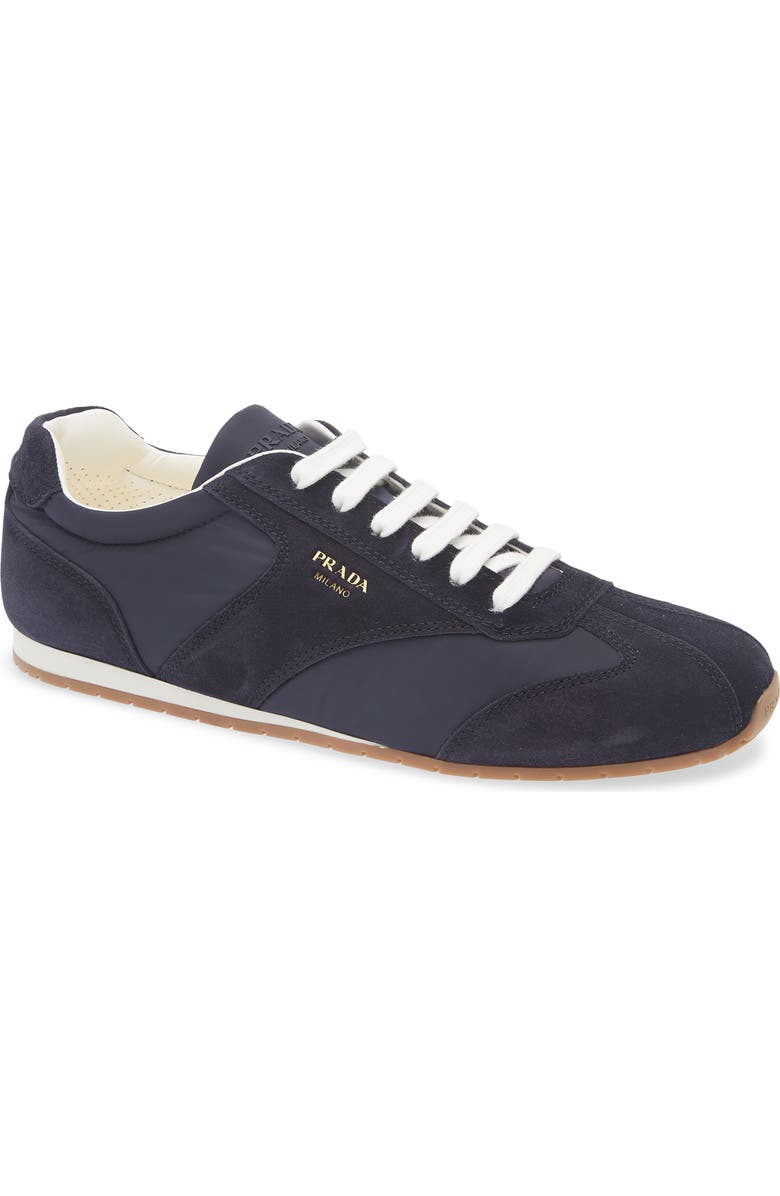 Prada Low Profile Sneaker, Main, color, Blue