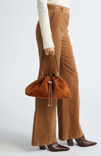 Cinch M Leather Bucket Bag