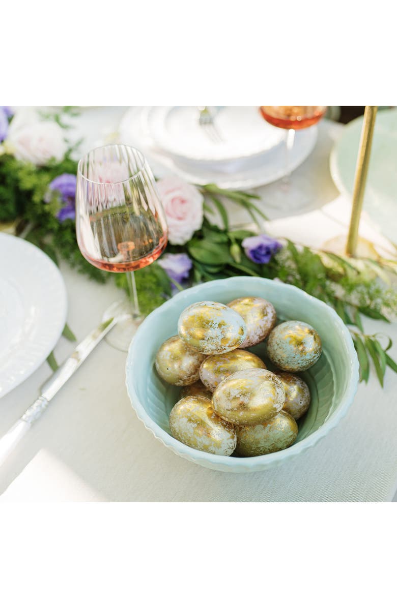 VIETRI Pietri Fiori Aqua Serving Bowl, Alternate, color, Blue