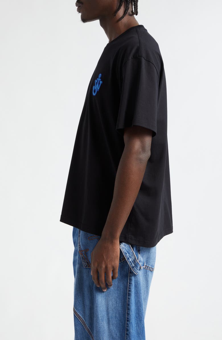 JW Anderson Anchor Logo Patch Cotton T-Shirt, Alternate, color, 