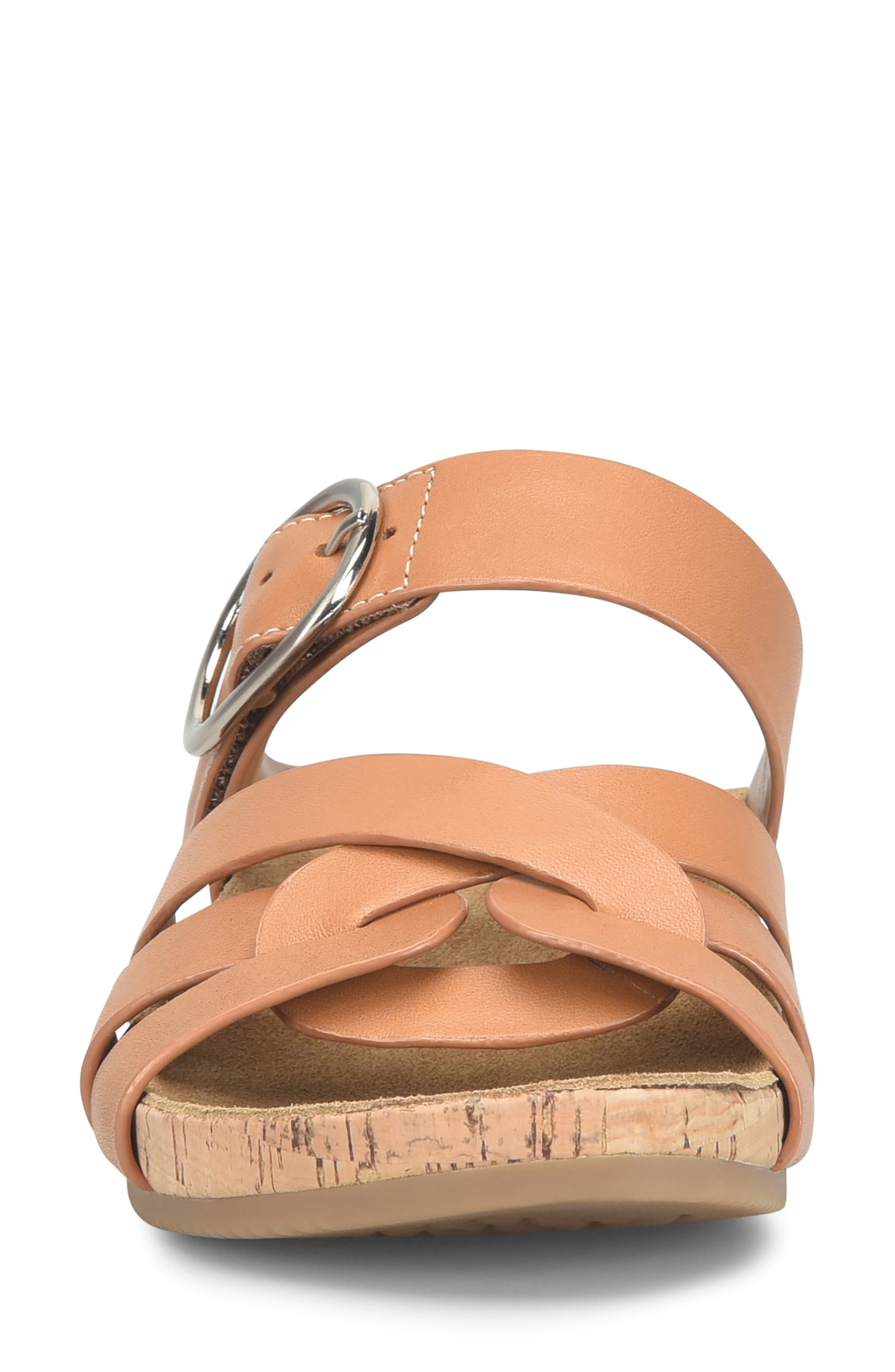 Gianna Platform Wedge Slide Sandal, Alternate, color, LUGGAGE