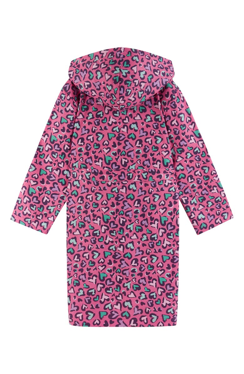 Andy & Evan Kids' Heart Print Jersey Robe, Alternate, color,