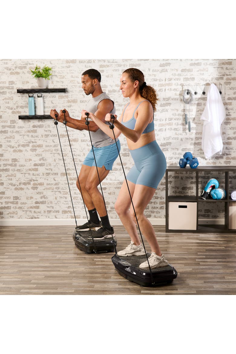 Turbo 3D Vibration Plate Exercise Machine with Magnetic Acupoints, Alternate, color, Black