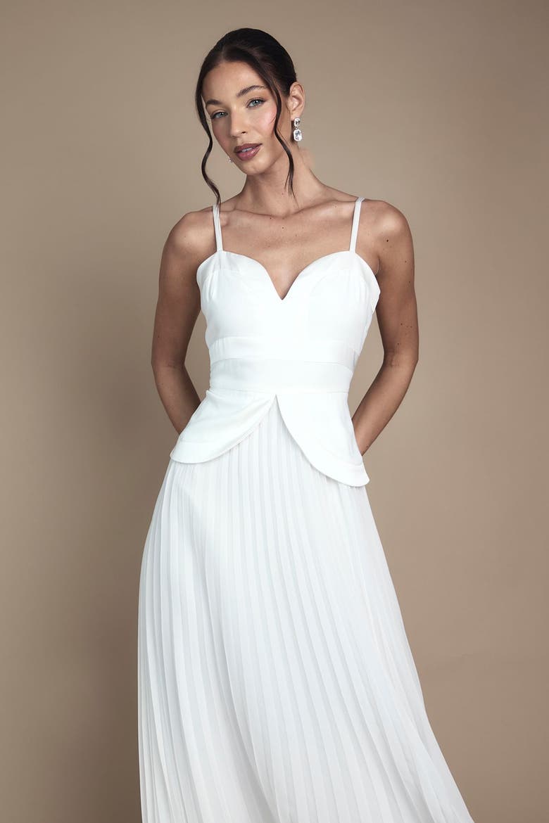 Strappy Crepe Maxi Dress, Alternate, color, Ivory