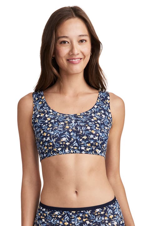 Womens Organic Cotton Stretch Tank Strap Bralette