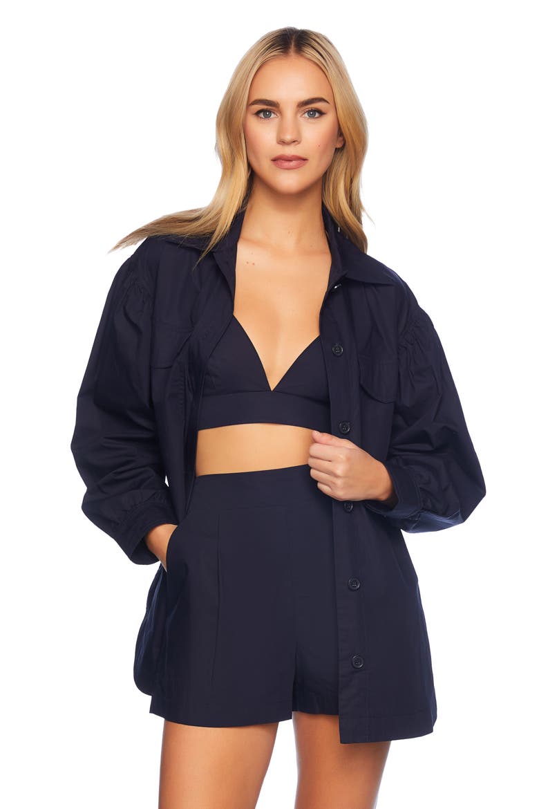 Poplin Crop Camisole, Alternate, color, MIDNIGHT