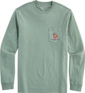 vineyard vines America Dog Graphic Long Sleeve Cotton T-Shirt